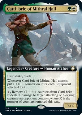 Image for Catti-brie of Mithral Hall (Extended Art) (313) (Adventures in the Forgotten Realms) - Magic: The Gathering