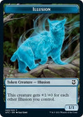 Image for Illusion // Skeleton Double-Sided Token (3 // 6) (Adventures in the Forgotten Realms) - Magic: The Gathering