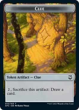 Image for Clue // Goblin Double-Sided Token (10 // 12) (Adventures in the Forgotten Realms) - Magic: The Gathering