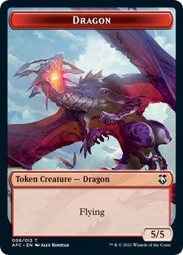 Image for Dragon // Dragon Spirit Double-Sided Token (6 // 9) (Adventures in the Forgotten Realms) - Magic: The Gathering