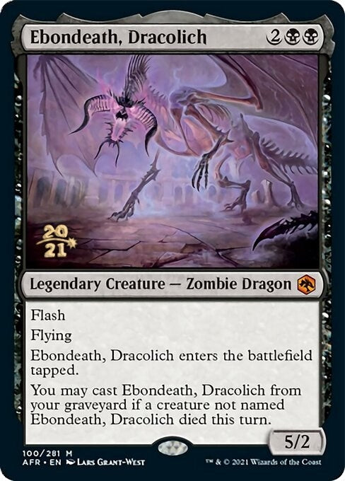 Image for Ebondeath, Dracolich (100) (Prerelease Cards) - Magic: The Gathering