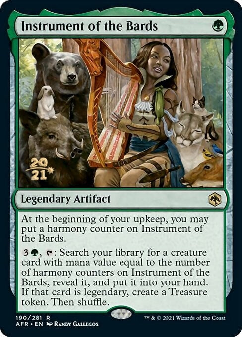 Image for Instrument of the Bards (190) (Prerelease Cards) - Magic: The Gathering