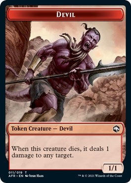 Image for Devil // Emblem - Ellywick Tumblestrum Double-Sided Token (11 // 16) (Adventures in the Forgotten Realms) - Magic: The Gathering