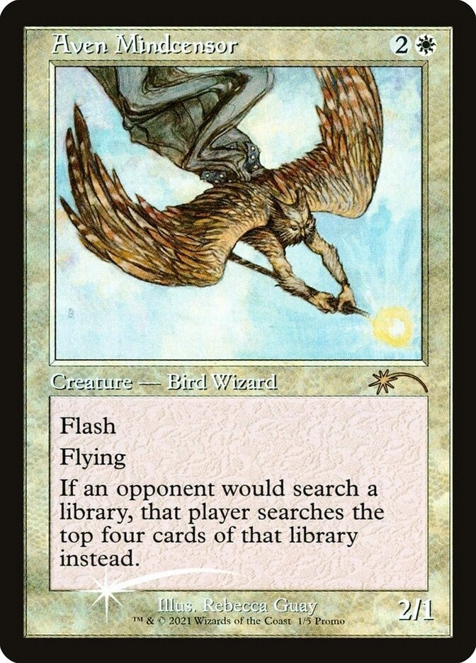 Image for Aven Mindcensor (Retro Frame) (1) (WPN & Gateway Promos) - Magic: The Gathering