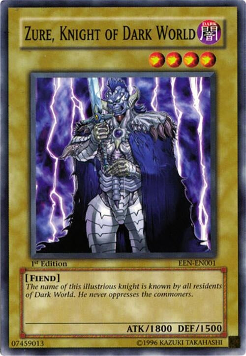 Image for Zure, Knight of Dark World (EEN-EN001) (EEN) - YuGiOh