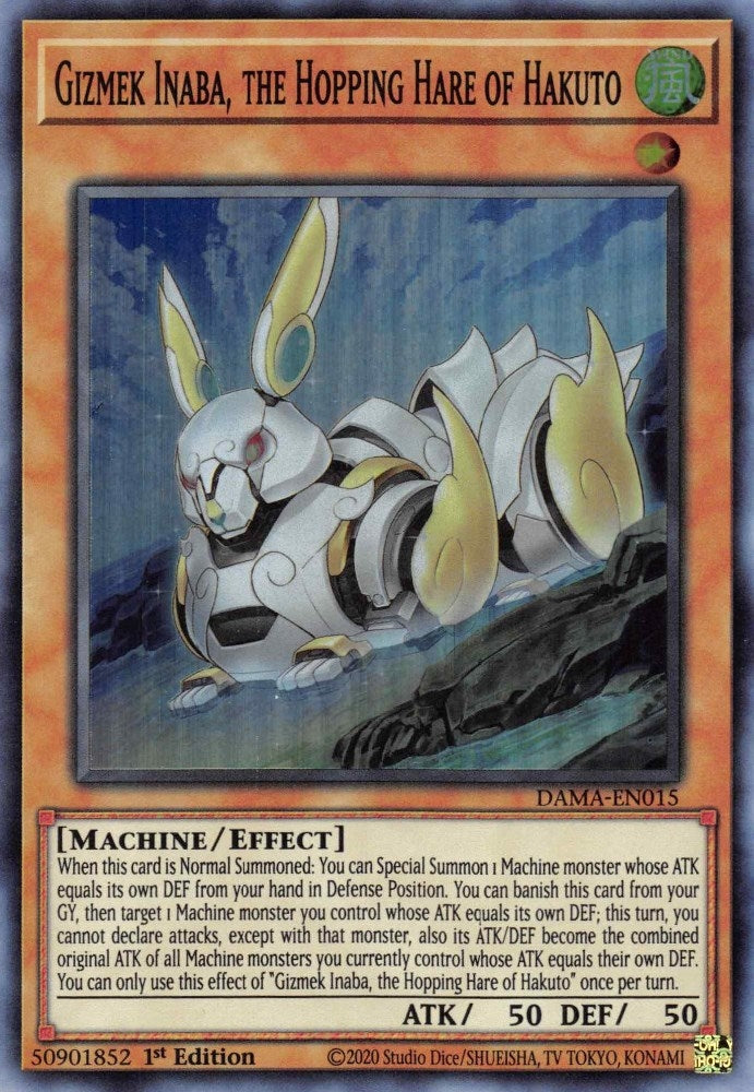 Image for Gizmek Inaba, the Hopping Hare of Hakuto (DAMA-EN015) (DAMA) - YuGiOh