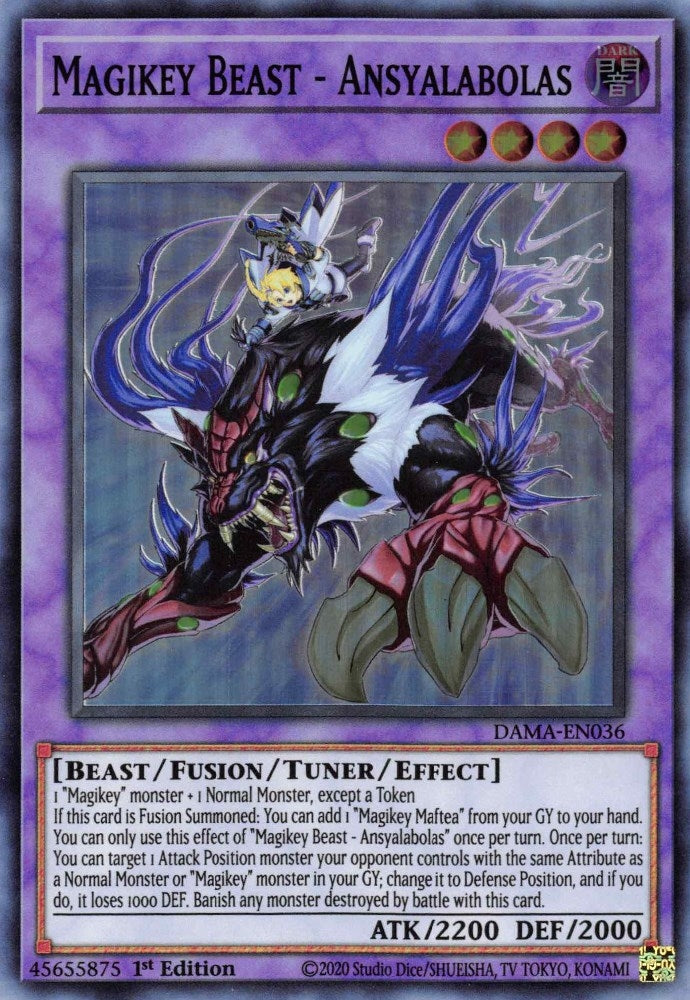 Image for Magikey Beast - Ansyalabolas (DAMA-EN036) (DAMA) - YuGiOh