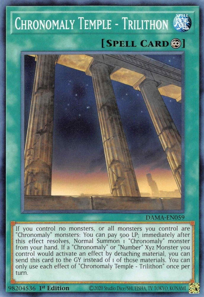 Image for Chronomaly Temple - Trilithon (DAMA-EN059) (DAMA) - YuGiOh