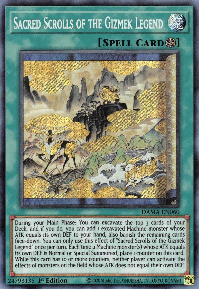 Image for Sacred Scrolls of the Gizmek Legend (DAMA-EN060) (DAMA) - YuGiOh