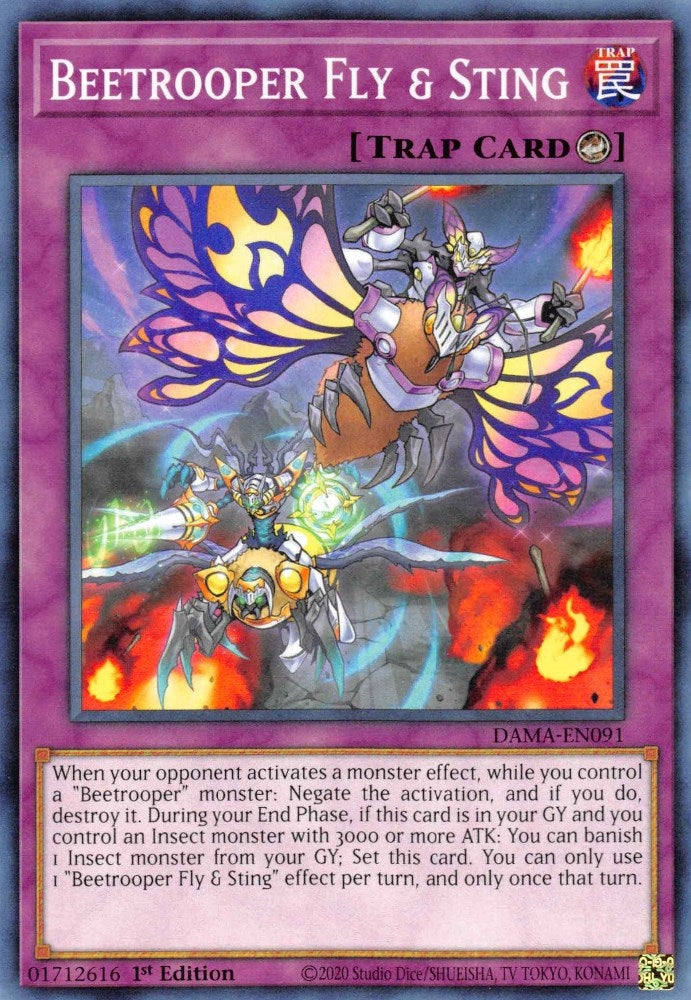 Image for Beetrooper Fly & Sting (DAMA-EN091) (DAMA) - YuGiOh