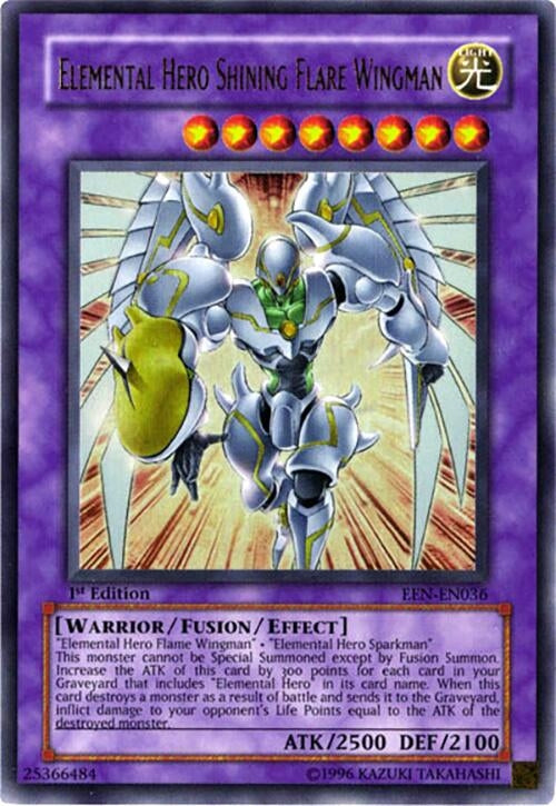 Image for Elemental HERO Shining Flare Wingman (EEN-EN036) (EEN) - YuGiOh