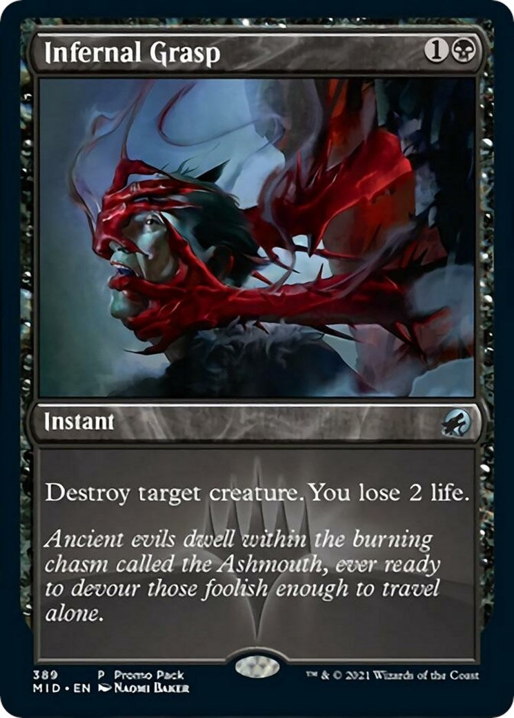 Image for Infernal Grasp (389) (Innistrad: Midnight Hunt) - Magic: The Gathering