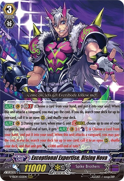 Image for Exceptional Expertise, Rising Nova (V-SS09/102EN) (V-SS09: Revival Selection) - Cardfight Vanguard