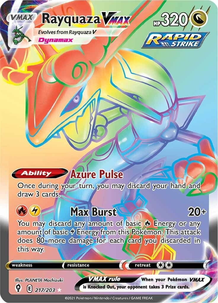 Image for Rayquaza VMAX (Secret) (217/203) (SWSH07) - Pokemon