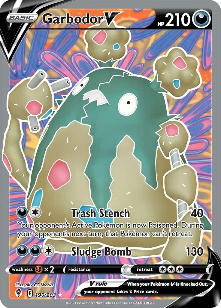 Image for Garbodor V (Full Art) (190/203) (SWSH07) - Pokemon