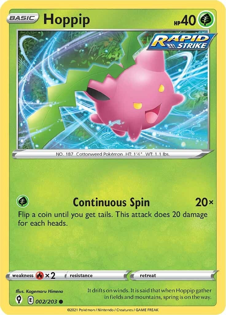 Image for Hoppip (002/203) (SWSH07) - Pokemon