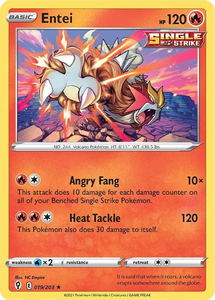 Image for Entei (019/203) (SWSH07) - Pokemon