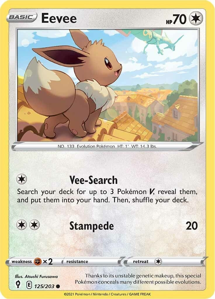 Image for Eevee (125/203) (SWSH07) - Pokemon