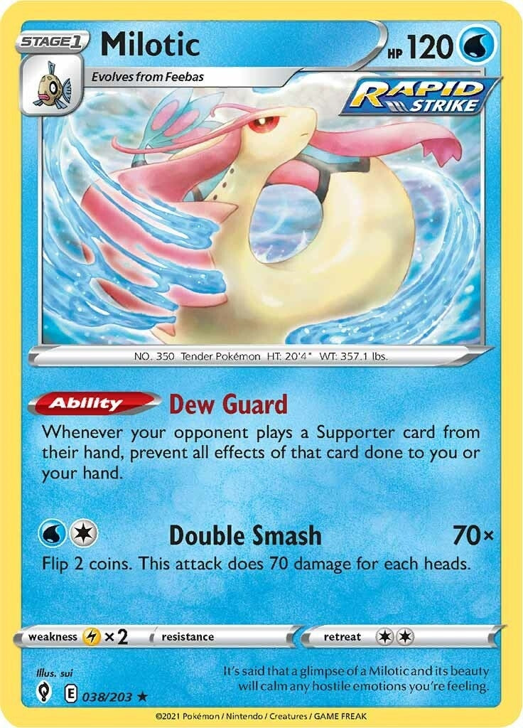 Image for Milotic (038/203) (SWSH07) - Pokemon