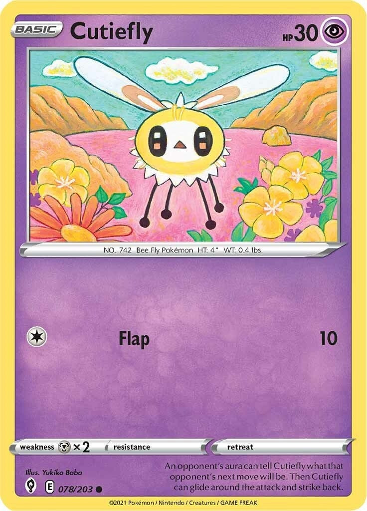 Image for Cutiefly (078/203) (SWSH07) - Pokemon