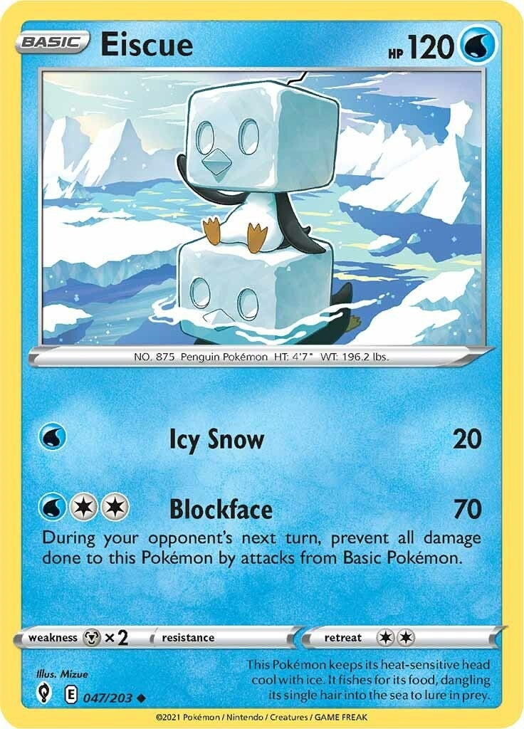 Image for Eiscue (047/203) (SWSH07) - Pokemon