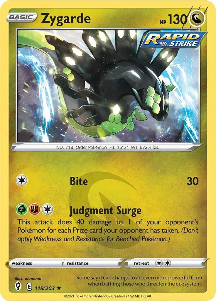 Image for Zygarde (118/203) (SWSH07) - Pokemon