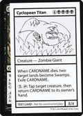 Image for Cyclopean Titan (No PW Symbol) (Mystery Booster: Convention Edition Exclusives) - Magic: The Gathering