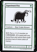 Image for Experiment Five (No PW Symbol) (Mystery Booster: Convention Edition Exclusives) - Magic: The Gathering