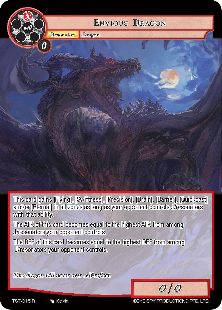 Image for Envious Dragon (TST-015) (The Seventh) - Force of Will