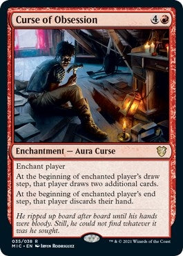 Image for Curse of Obsession (35) (Innistrad: Midnight Hunt) - Magic: The Gathering
