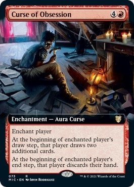 Image for Curse of Obsession (Extended Art) (73) (Innistrad: Midnight Hunt) - Magic: The Gathering
