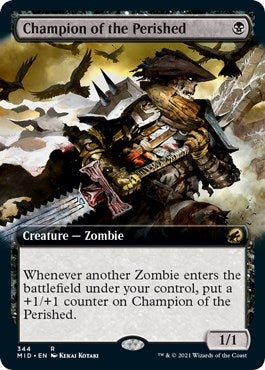 Image for Champion of the Perished (Extended Art) (344) (Innistrad: Midnight Hunt) - Magic: The Gathering