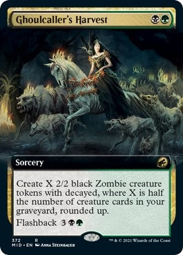 Image for Ghoulcaller's Harvest (Extended Art) (372) (Innistrad: Midnight Hunt) - Magic: The Gathering