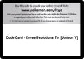 Image for Code Card - Eevee Evolutions Tin [Jolteon V] (MCAP) - Pokemon