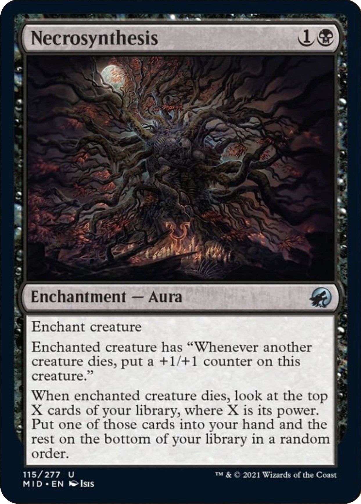 Image for Necrosynthesis (115) (Innistrad: Midnight Hunt) - Magic: The Gathering