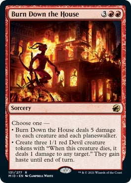 Image for Burn Down the House (131) (Innistrad: Midnight Hunt) - Magic: The Gathering