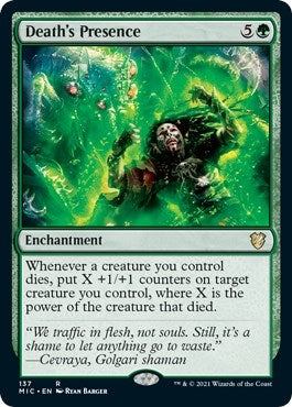 Image for Death's Presence (137) (Innistrad: Midnight Hunt) - Magic: The Gathering