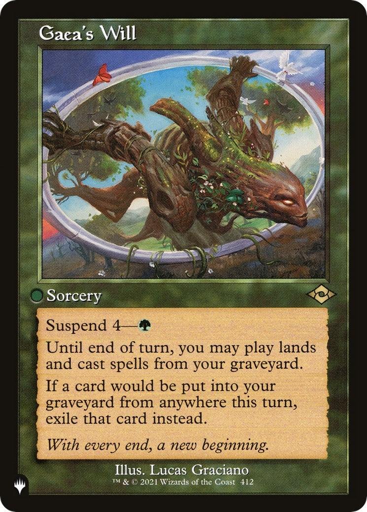 Image for Gaea's Will (412/303) (The List Reprints) - Magic: The Gathering