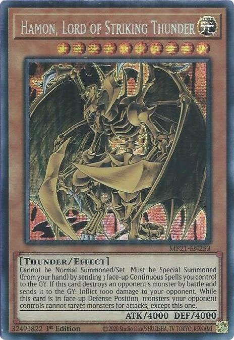 Hamon, Lord of Striking Thunder (MP21-EN253) (MP21)