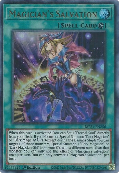 Image for Magician's Salvation (MP21-EN256) (MP21) - YuGiOh