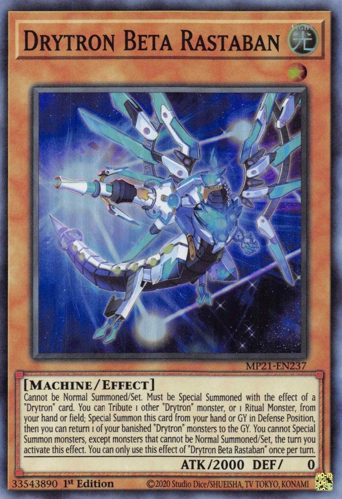 Image for Drytron Beta Rastaban (MP21-EN237) (MP21) - YuGiOh