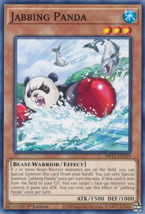 Image for Jabbing Panda (MP21-EN219) (MP21) - YuGiOh