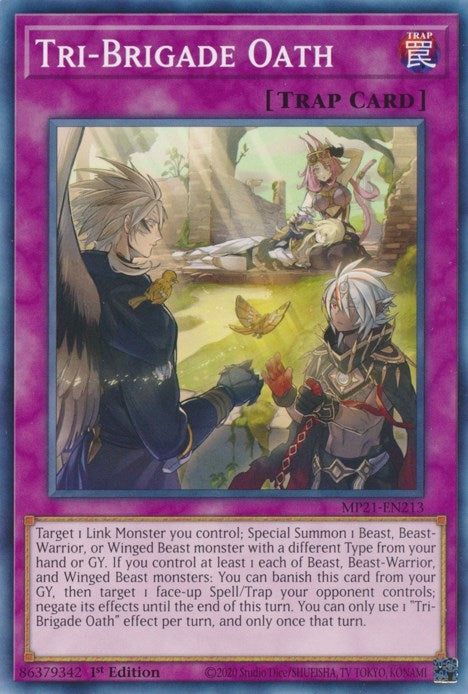 Image for Tri-Brigade Oath (MP21-EN213) (MP21) - YuGiOh