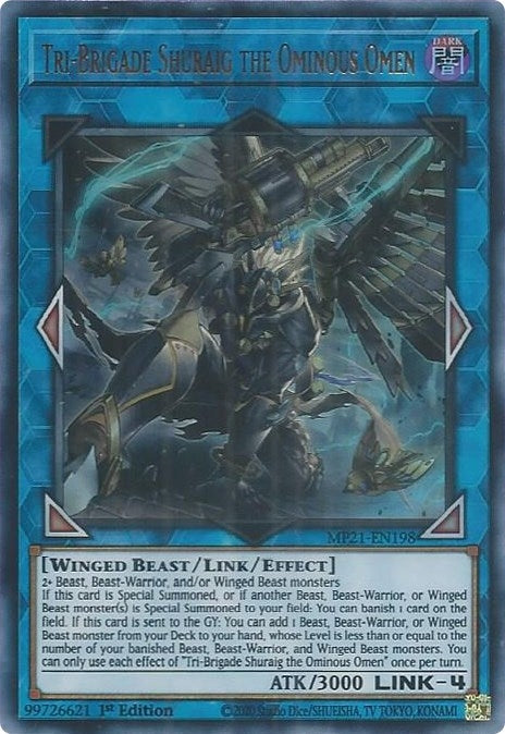 Image for Tri-Brigade Shuraig the Ominous Omen (MP21-EN198) (MP21) - YuGiOh