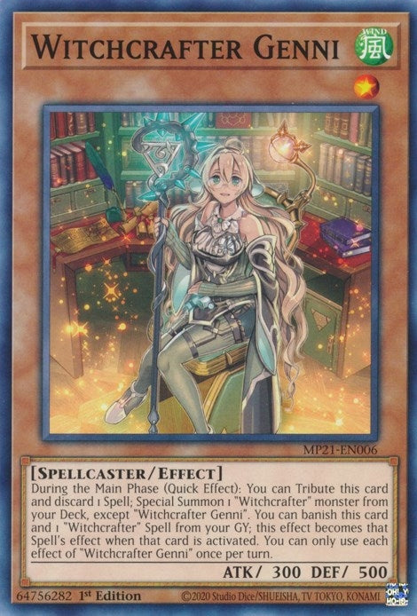 Image for Witchcrafter Genni (MP21-EN006) (MP21) - YuGiOh