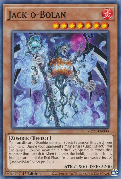 Image for Jack-o-Bolan (MP21-EN008) (MP21) - YuGiOh
