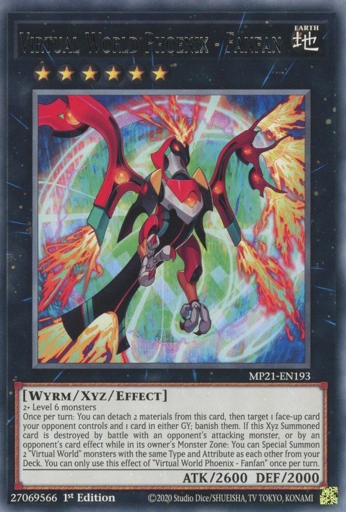 Image for Virtual World Phoenix - Fanfan (MP21-EN193) (MP21) - YuGiOh