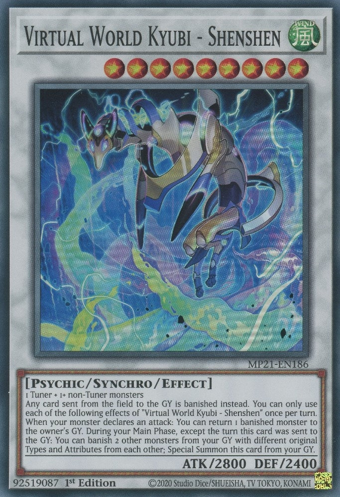 Image for Virtual World Kyubi - Shenshen (MP21-EN186) (MP21) - YuGiOh