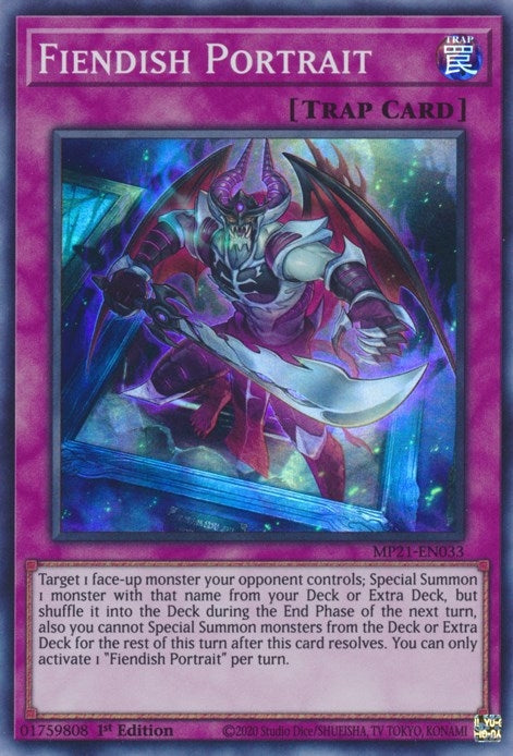 Image for Fiendish Portrait (MP21-EN033) (MP21) - YuGiOh