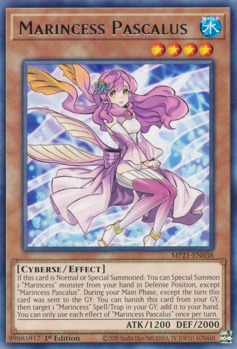 Image for Marincess Pascalus (MP21-EN038) (MP21) - YuGiOh